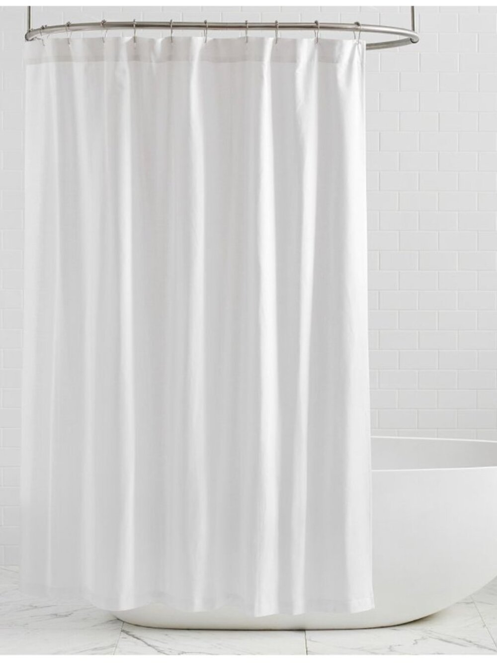 Pottery Barn Retreat Essentials Shower Curtain 72 x 72 inches EUC